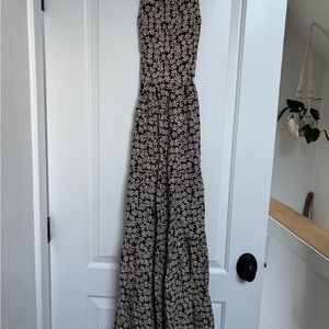Christy Dawn Black and White Floral Midi Dress sz small